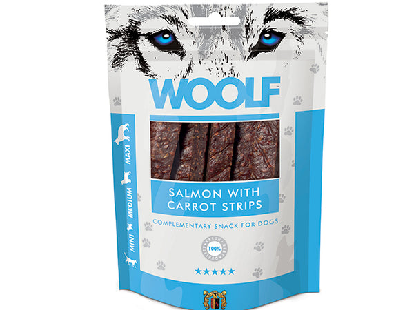 Woolf Salmon with Carrots Strips 100g