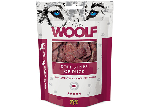 Woolf Soft Strips of Duck 100g