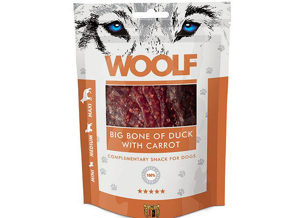 Woolf Big Bone of Duck with Carrot 100g