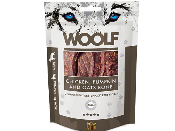 Woolf Chicken Pumpking & Oats Bone 100g