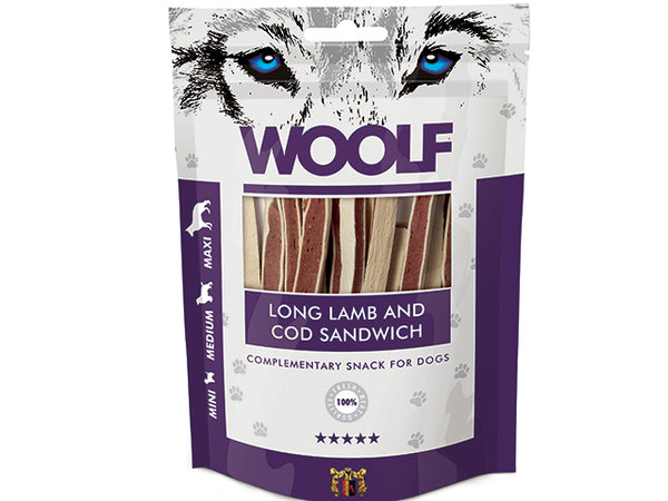 Woolf Long Lamb and Cod Sandwich 100g