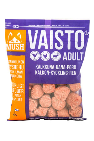 MUSH Vaisto® Lilla (kalkun-kylling-ren) - Hundens Valg