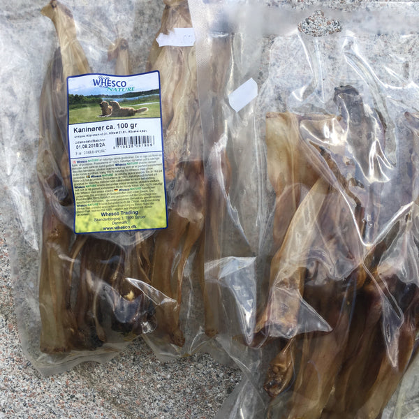 Whesco Kaninører 100g - Hundens Valg