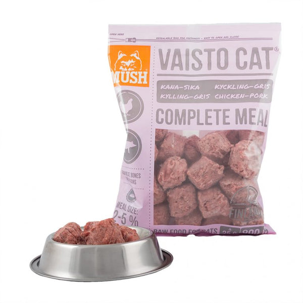 MUSH Vaisto CAT Pink (kylling-gris) - Hundens Valg