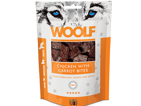 Woolf Chicken with Carrots Bites 100g